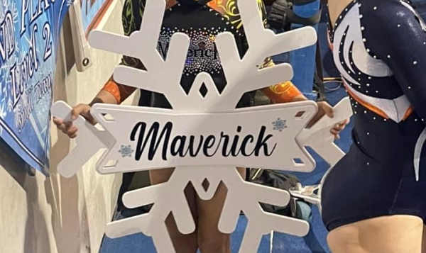 Maverick Gymnastics Slider for Level 2, Brynn, at Happy New Year Meet