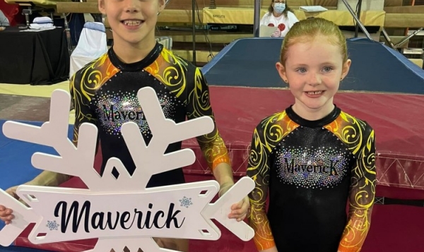 Maverick Gymnastics Slider for Level 3's at Happy New Year Meet
